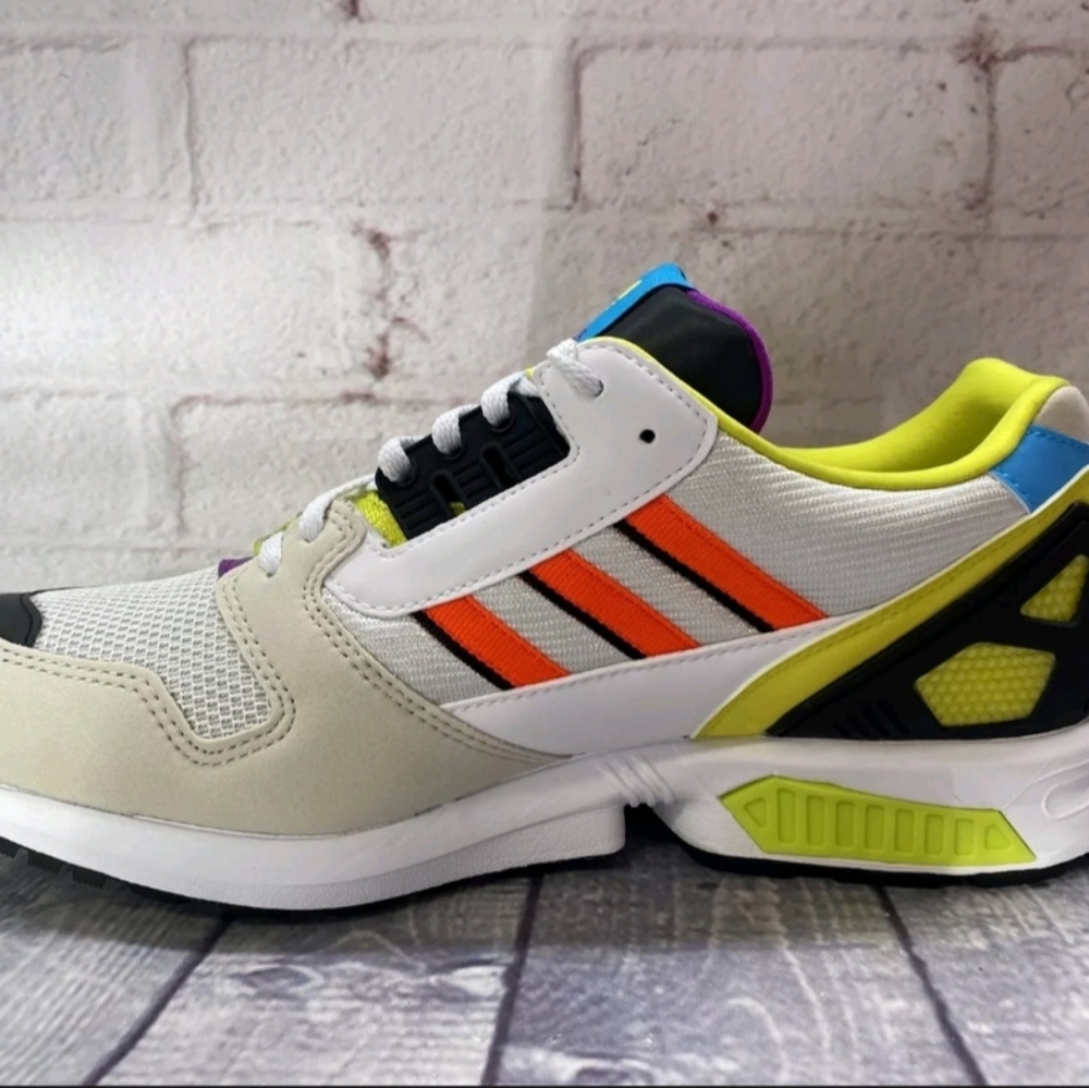 Adidas Originals ZX 8000 Bliss Cloud White Shoes H01399 Men’s Size 11.5 NEW - Picture 3 of 5